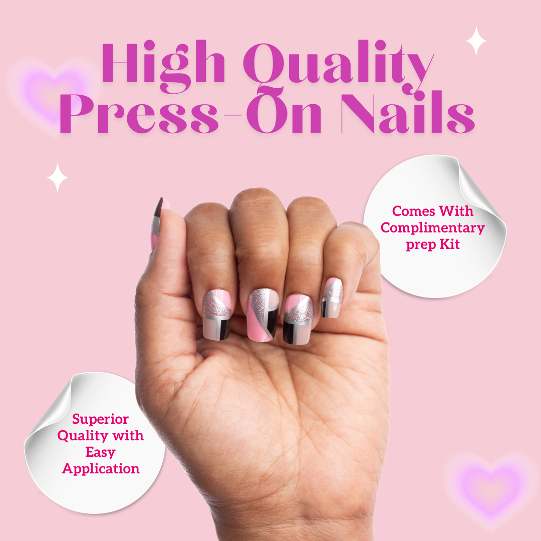 Highlighter Square Press-On Nails