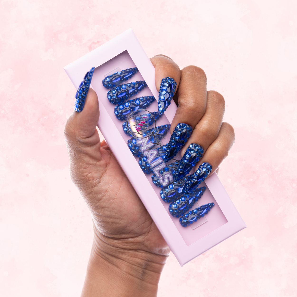 Nipsey Blue Stiletto Press-On Nails