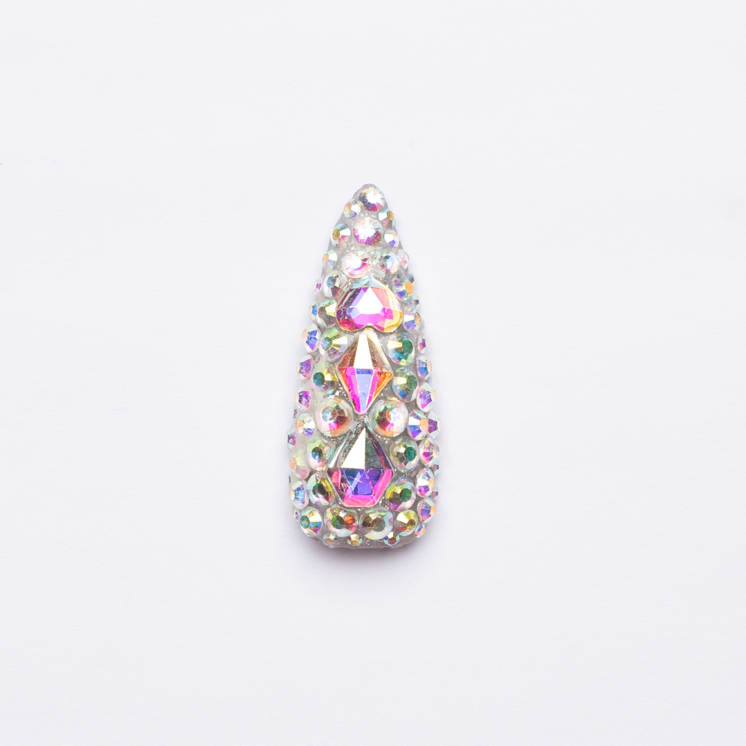Disco Ball Stiletto Press-On Nails