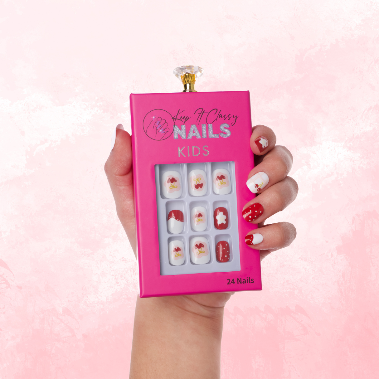 Cherry Kids Press-On Nails