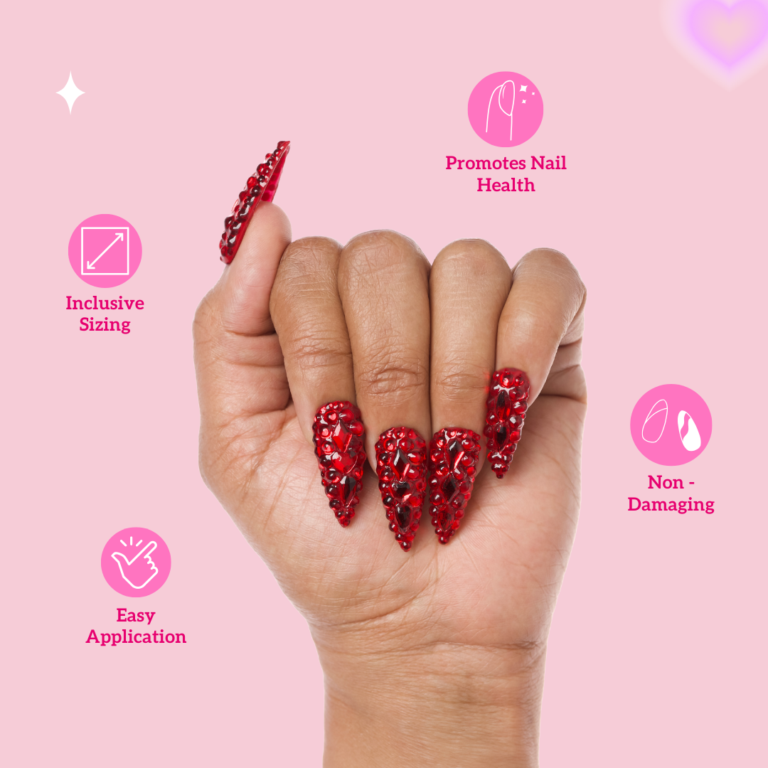 Red Carpet Stiletto Press-On Nails