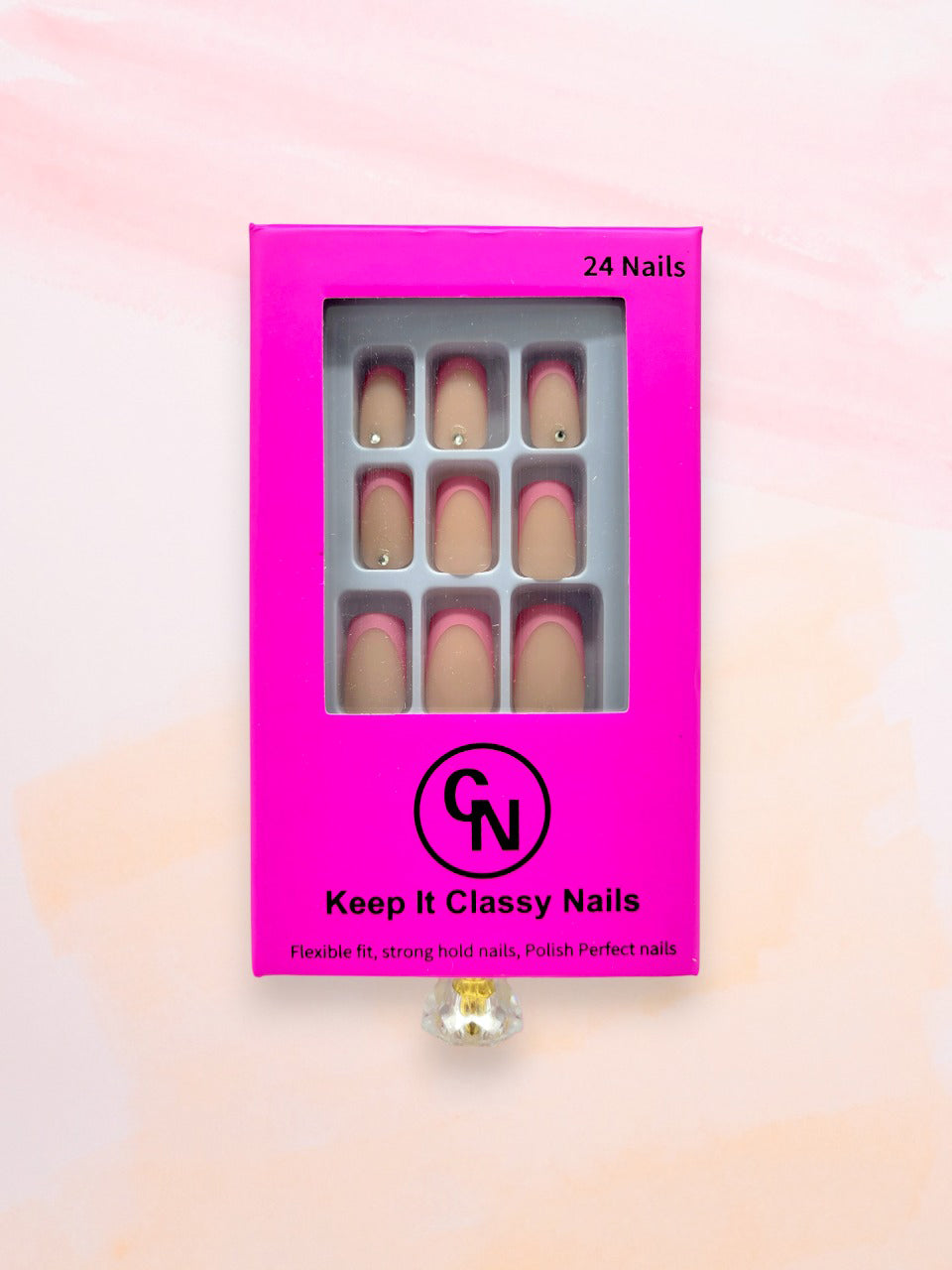 Pinky Nude Square Press-On Nails