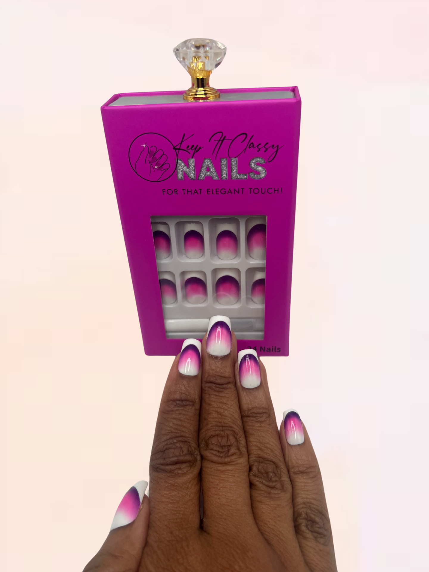 Highlighter Square Press-On Nails