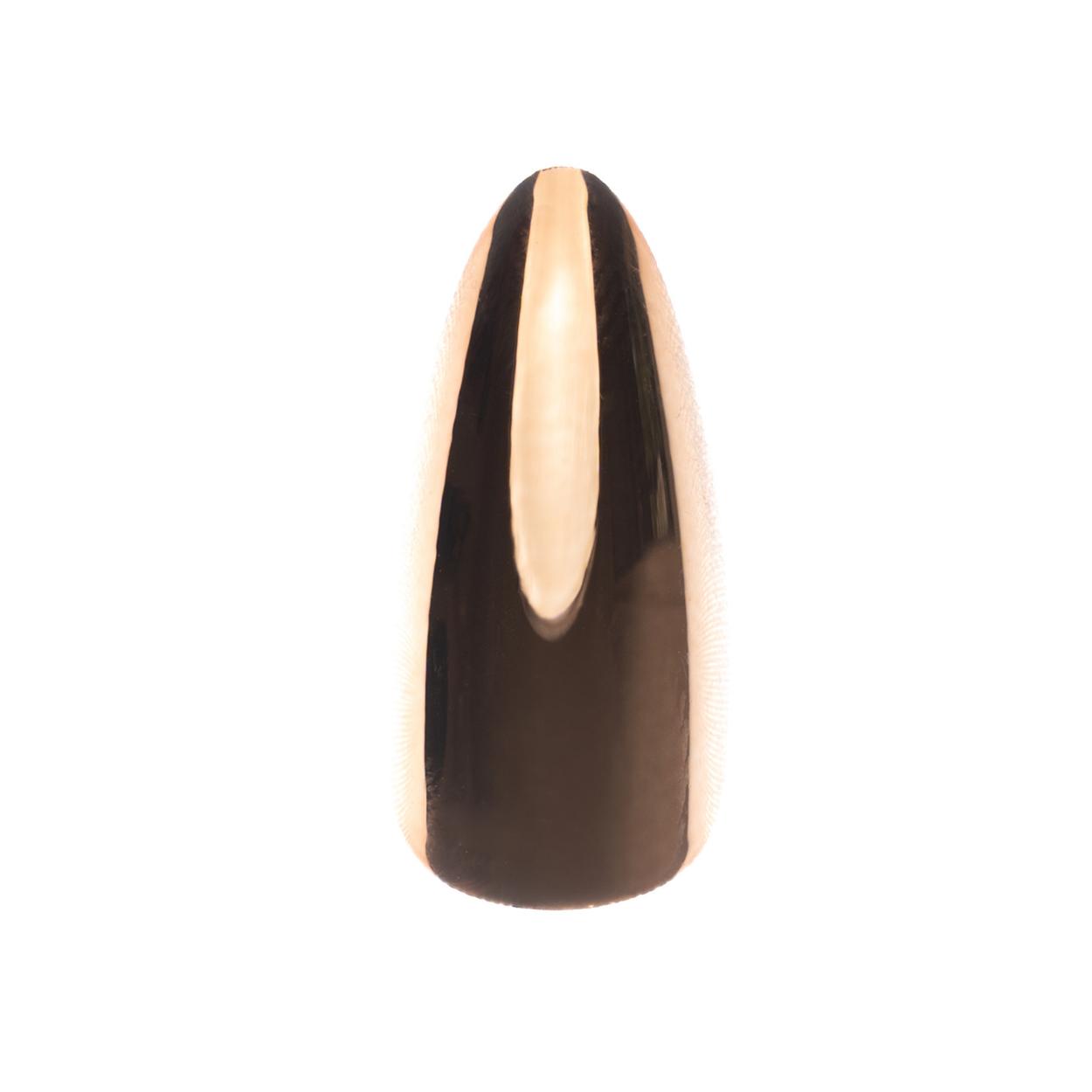 Chrome 24kt Gold Almond Press-On Nails