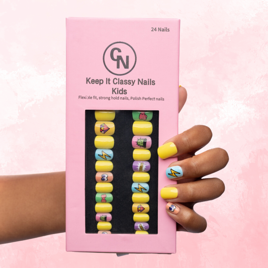 Girl Power Kids Press-On Nails