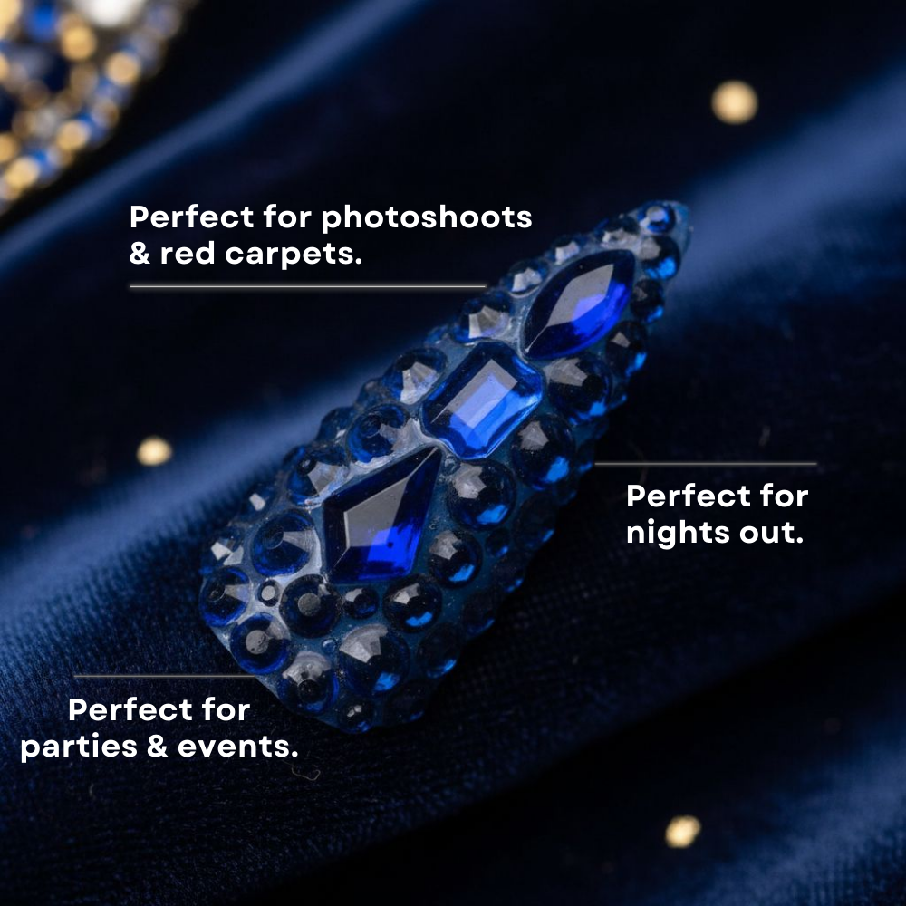 Nipsey Blue Stiletto Press-On Nails