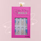 Blue White Sky Mountain Peak Press-On Nails