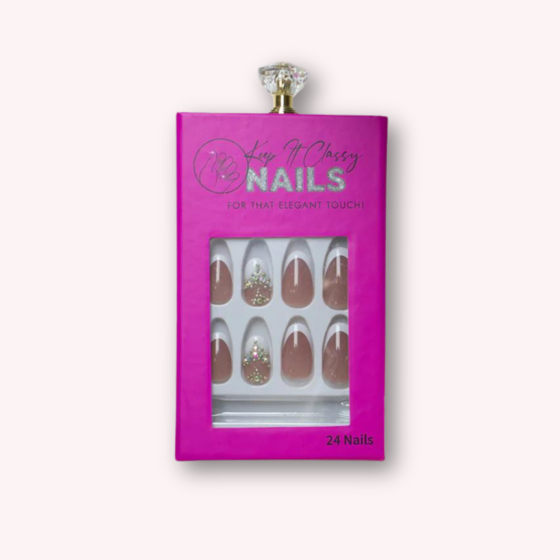 French Stone Short Press-On Nails