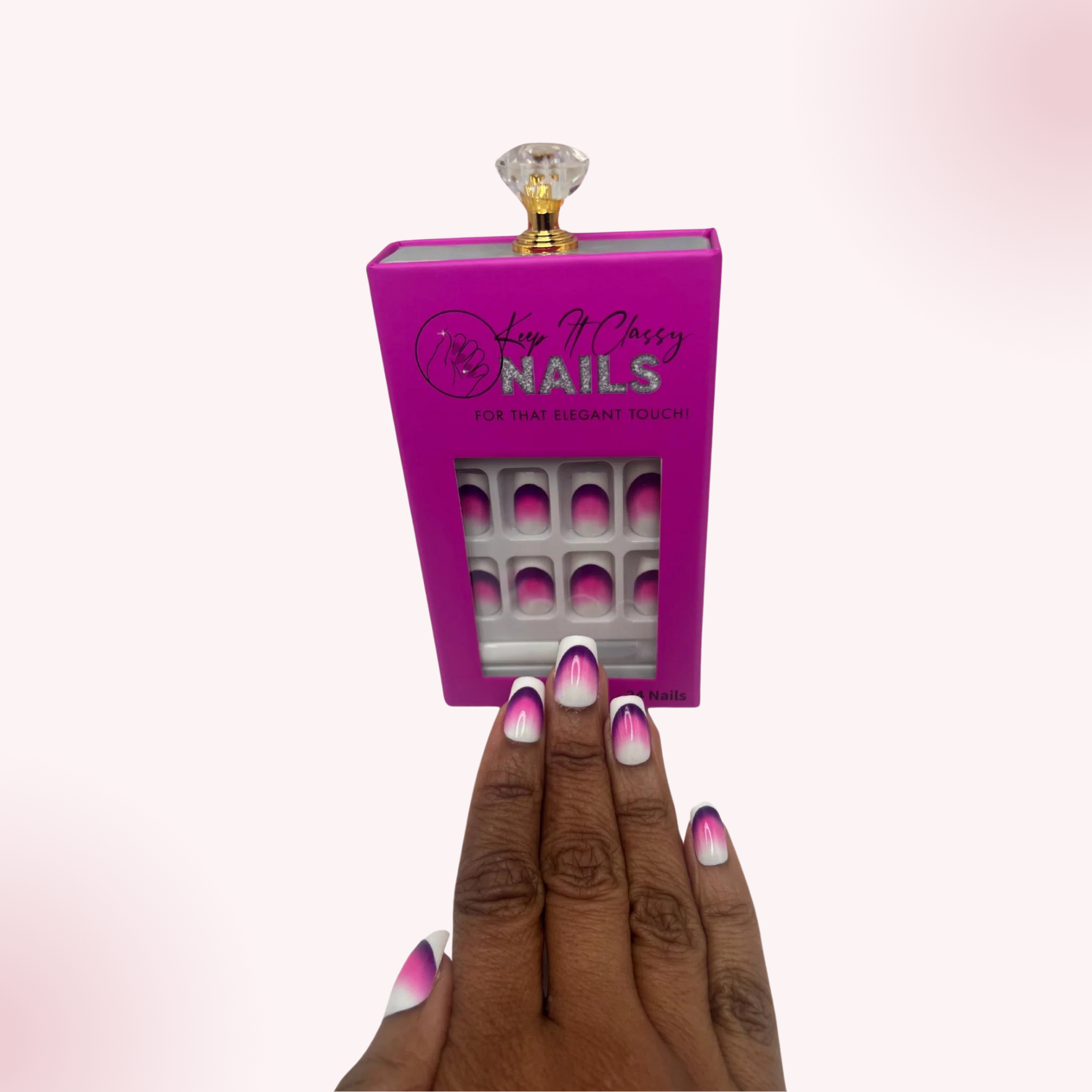 Highlighter Square Press-On Nails