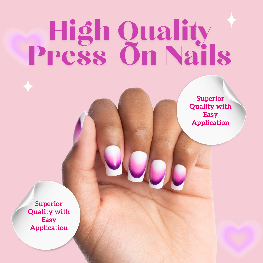 Highlighter Square Press-On Nails