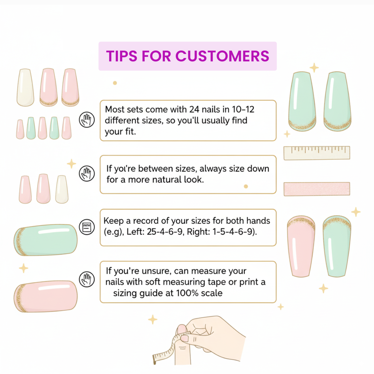 24 Karat Gold Almond Medium Press-On Nails