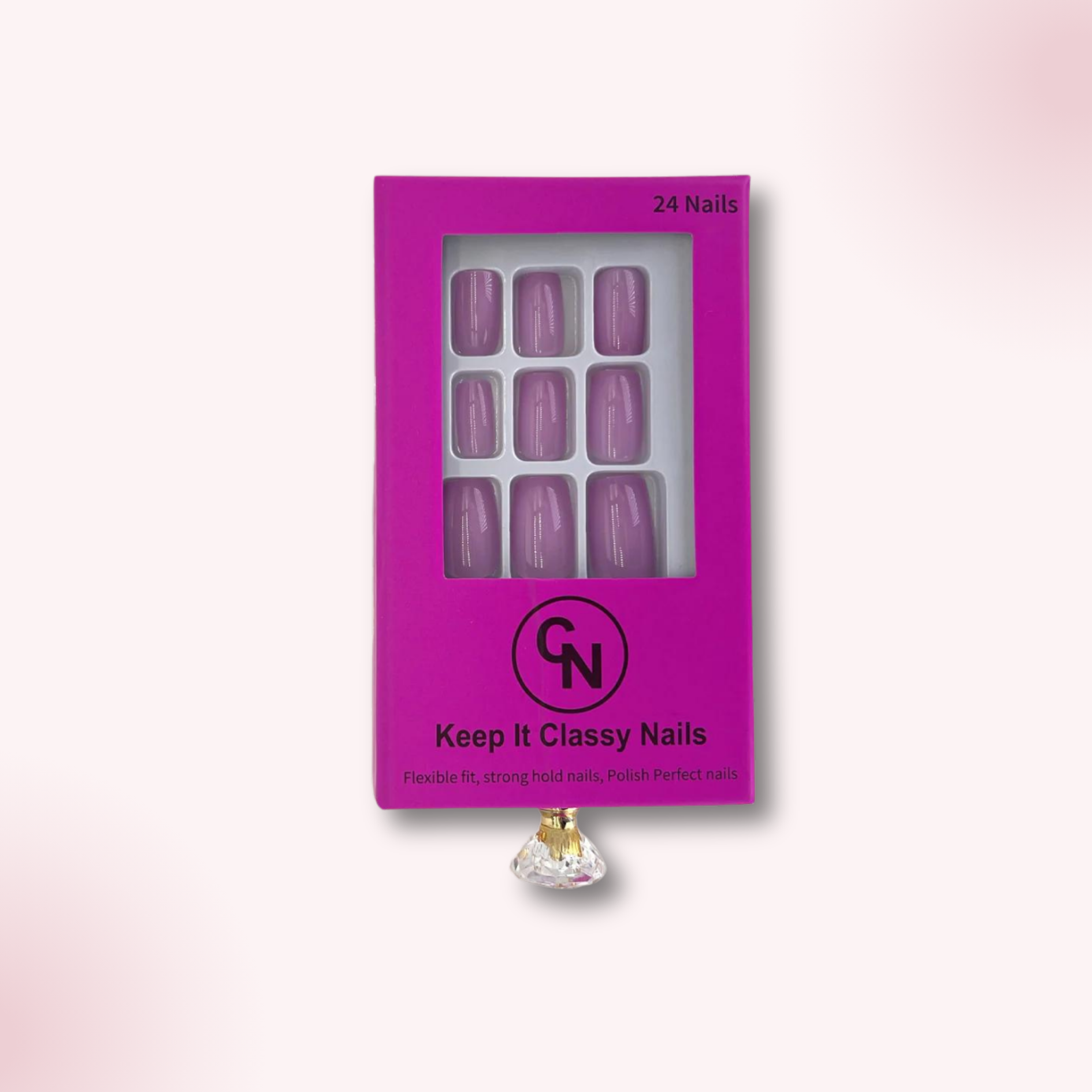 Light Pink Square Press-On Nails