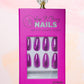 Chrome Pink Stiletto Press-On Nails