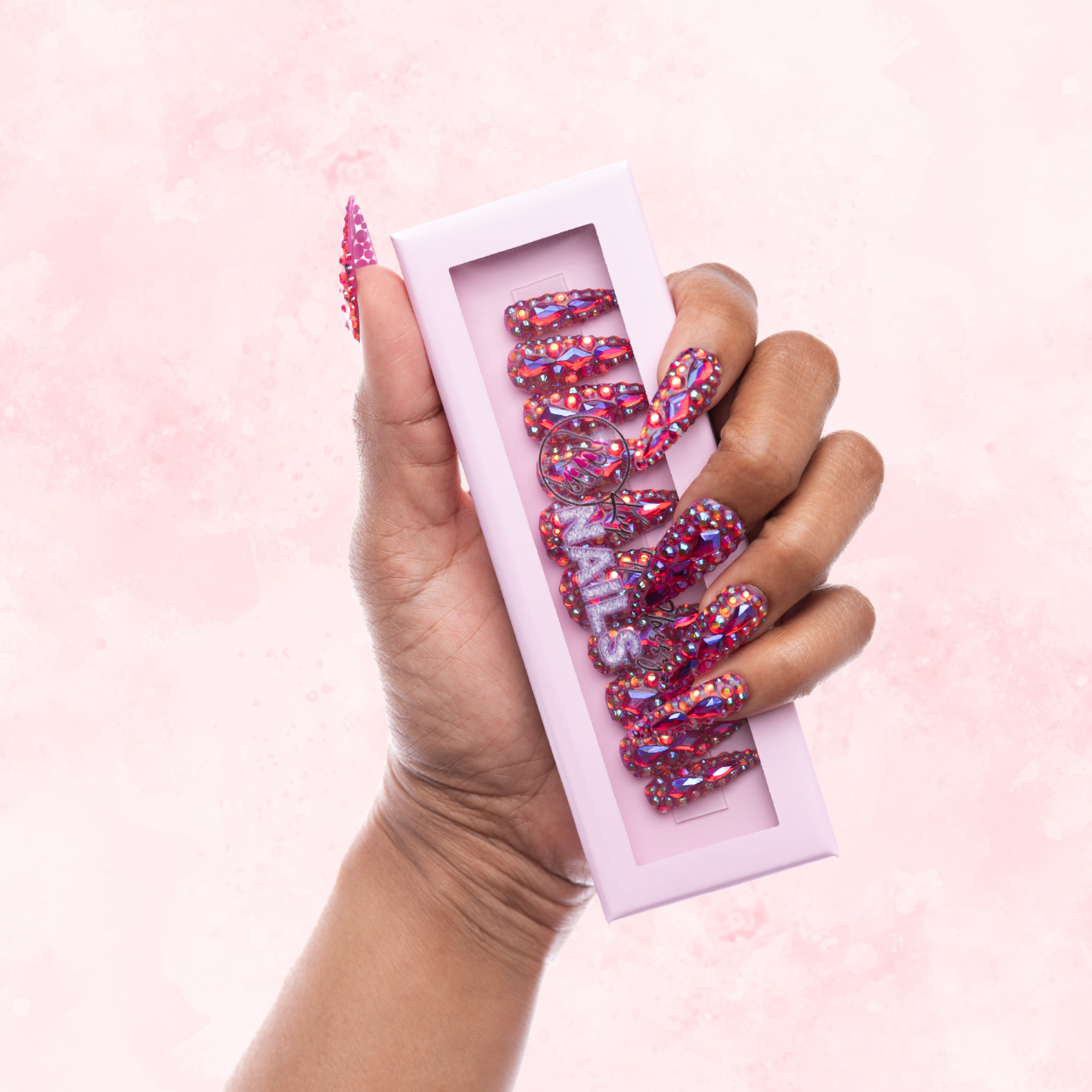 Pink Pressure Stiletto Press-On Nails