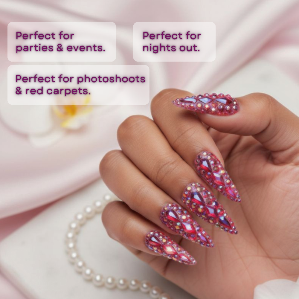 Pink Pressure Stiletto Press-On Nails