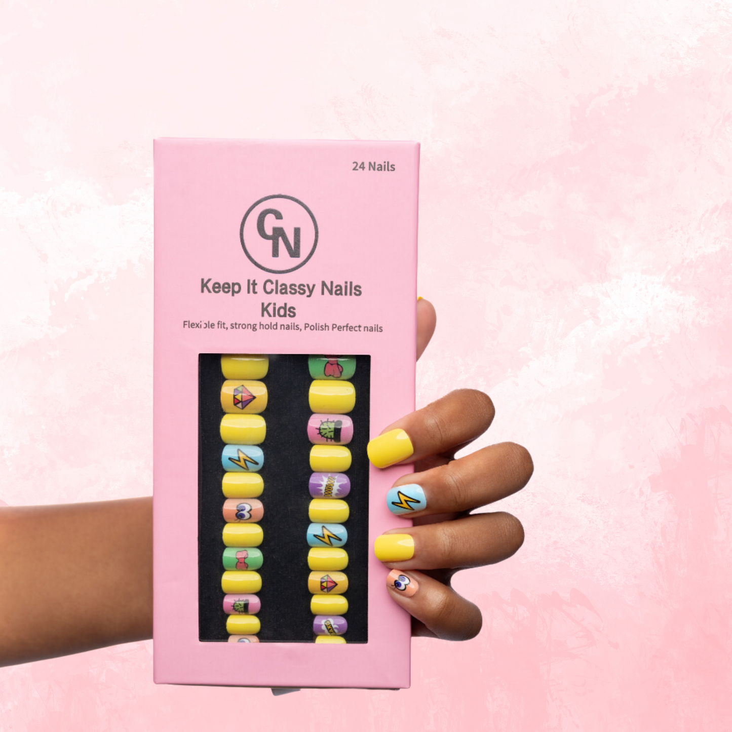 Girl Power Kids Press-On Nails