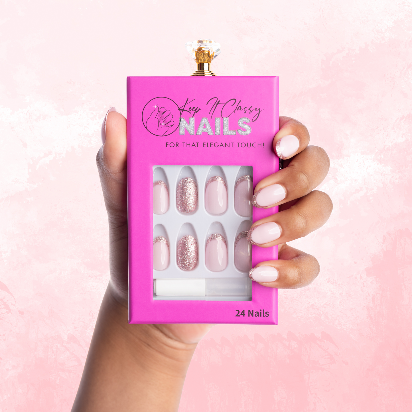 Can I Call You Rose Round Press-On Nails