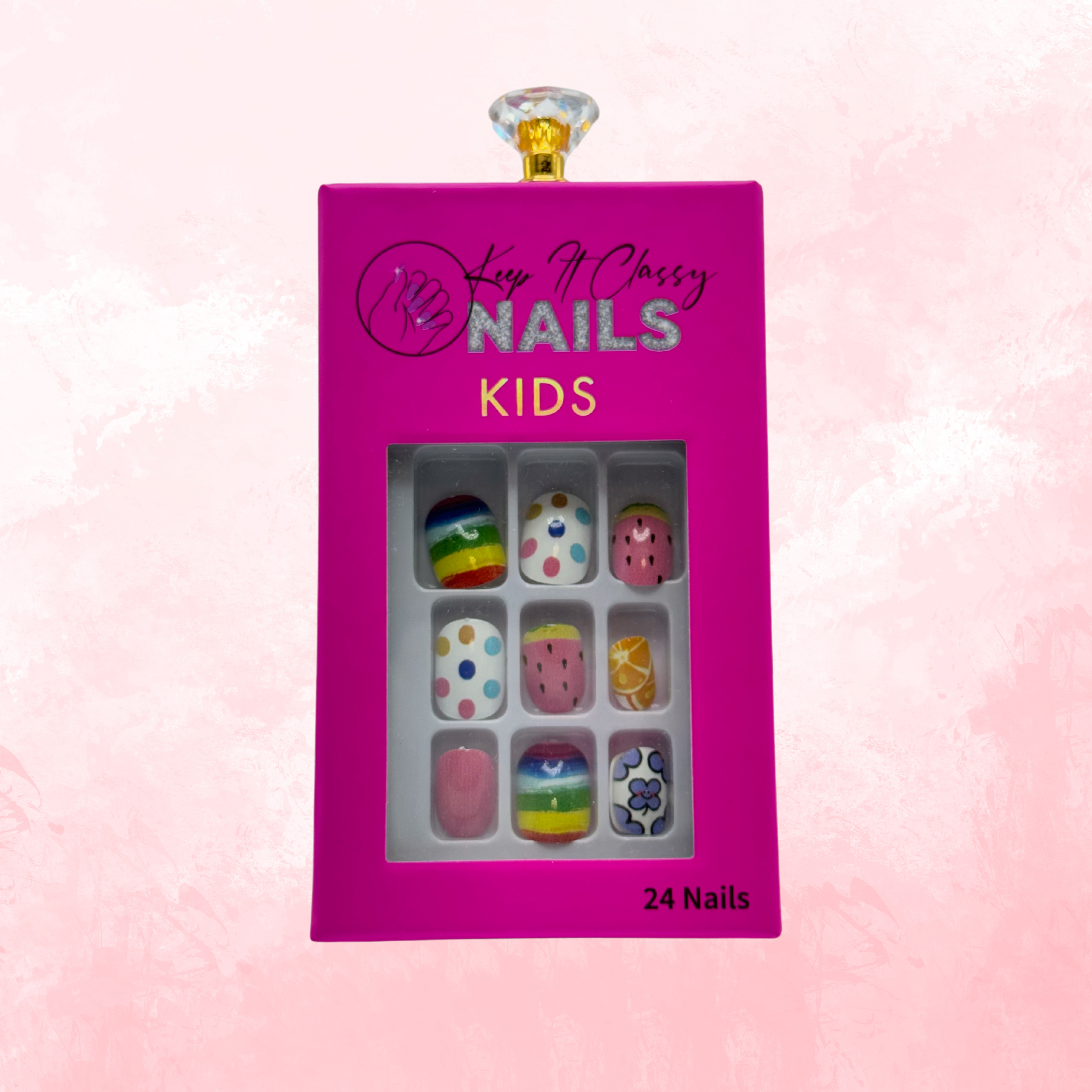 Multi Play Date Kids Press-On Nails