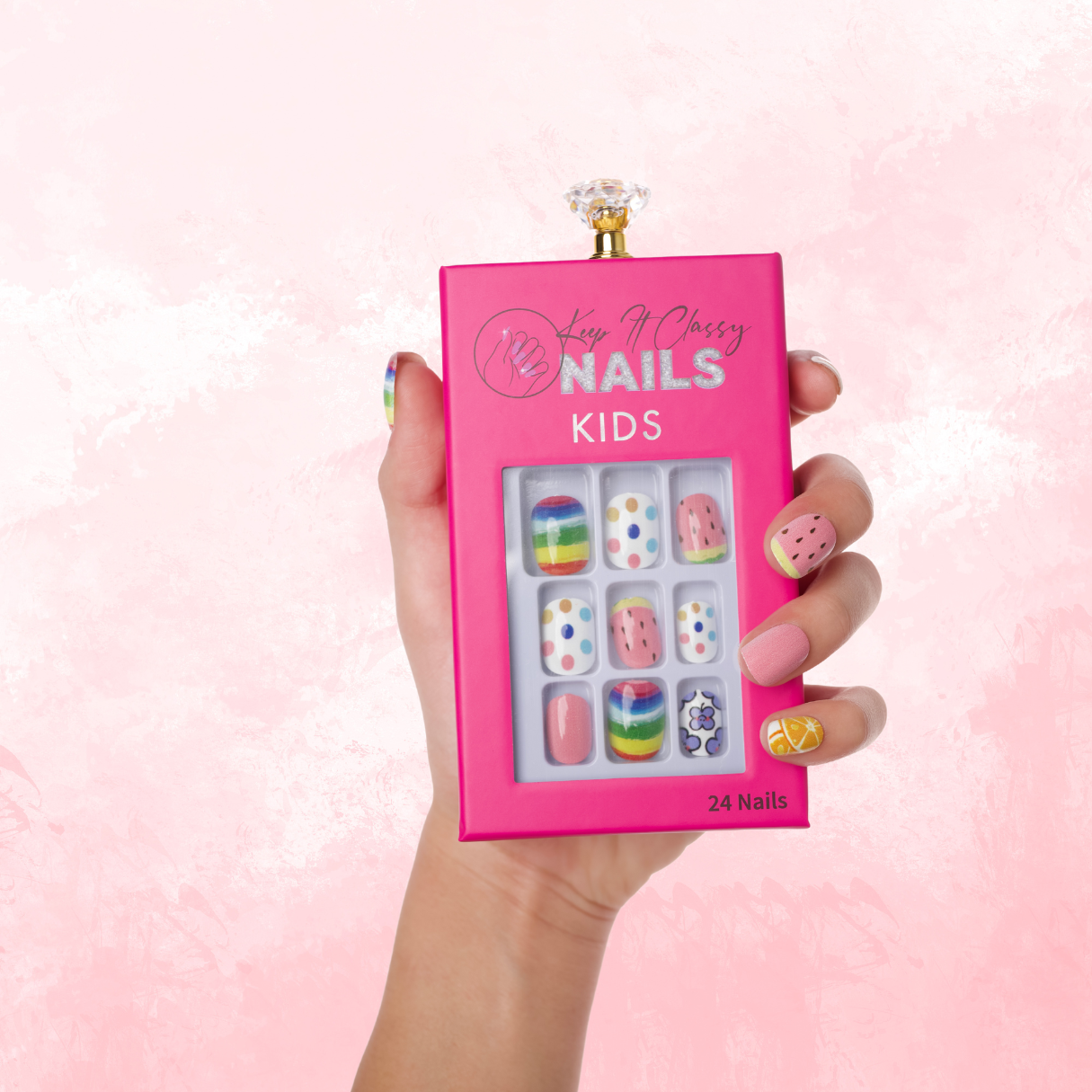 Multi Play Date Kids Press-On Nails