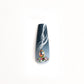 Blue Jean Long Coffin Press-On Nails