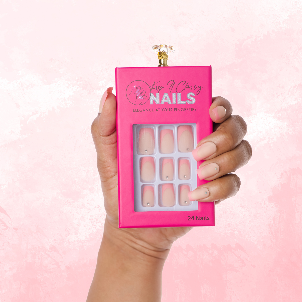 Pinky Nude Square Press-On Nails