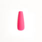 Matte Hot Pink Coffin Press-On Nails