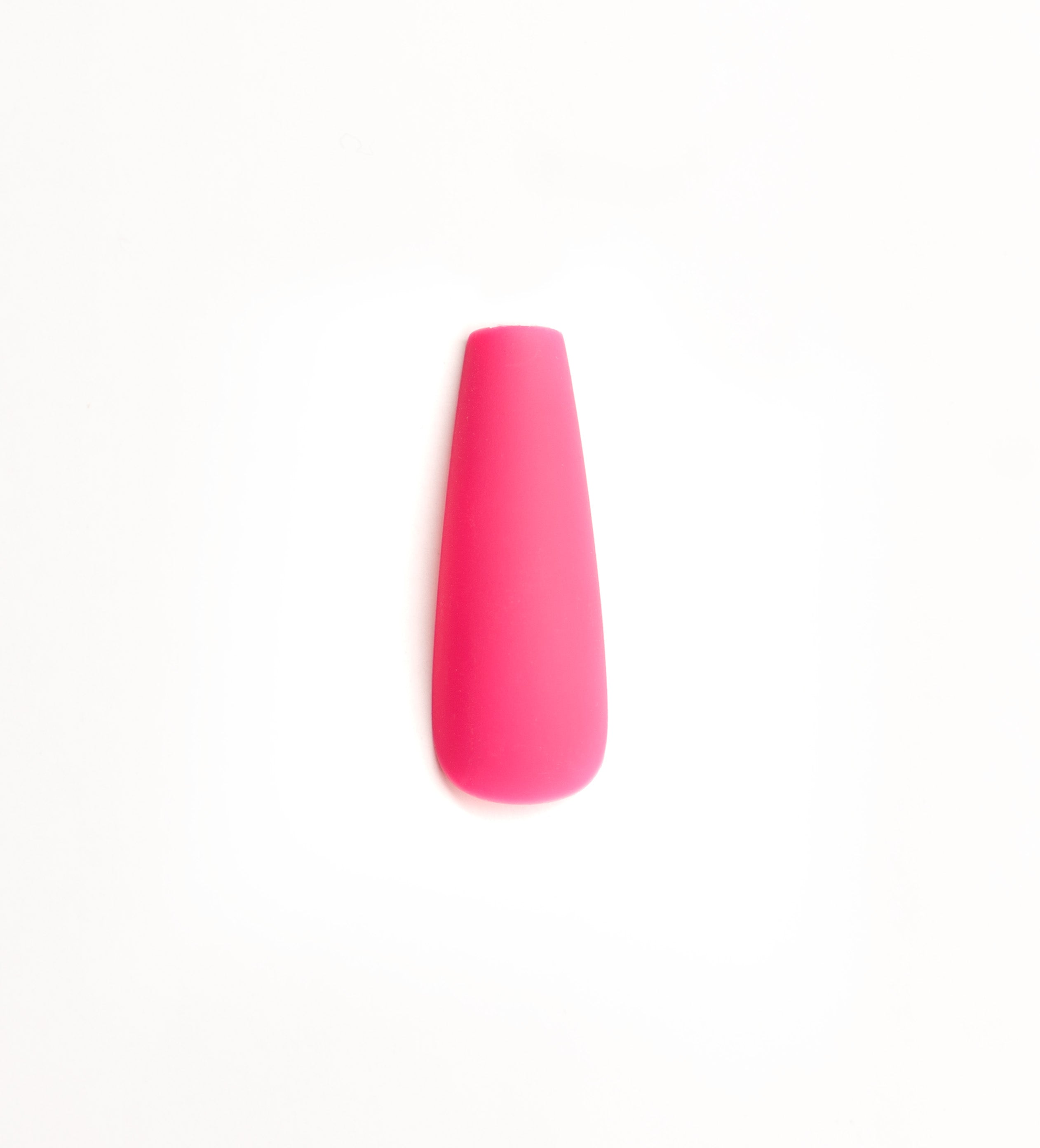 Matte Hot Pink Coffin Press-On Nails